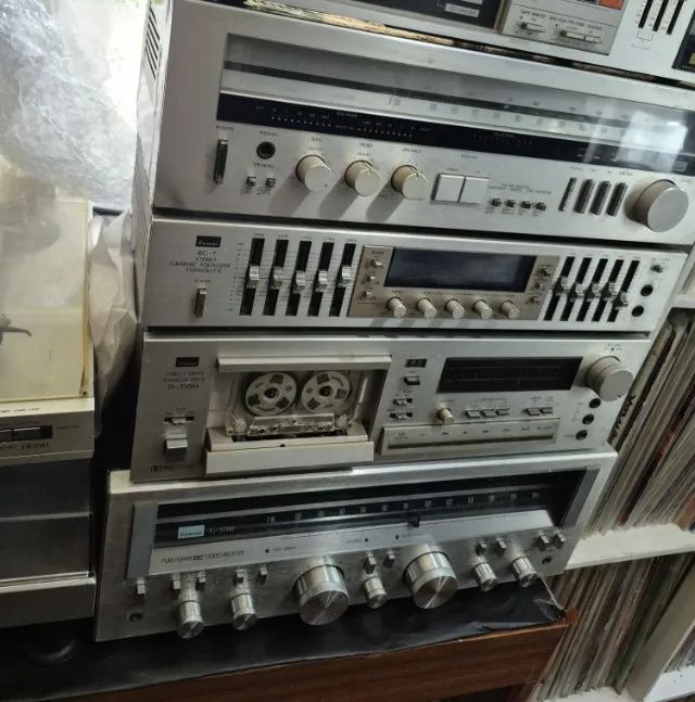 Kit sansui prata vintage
