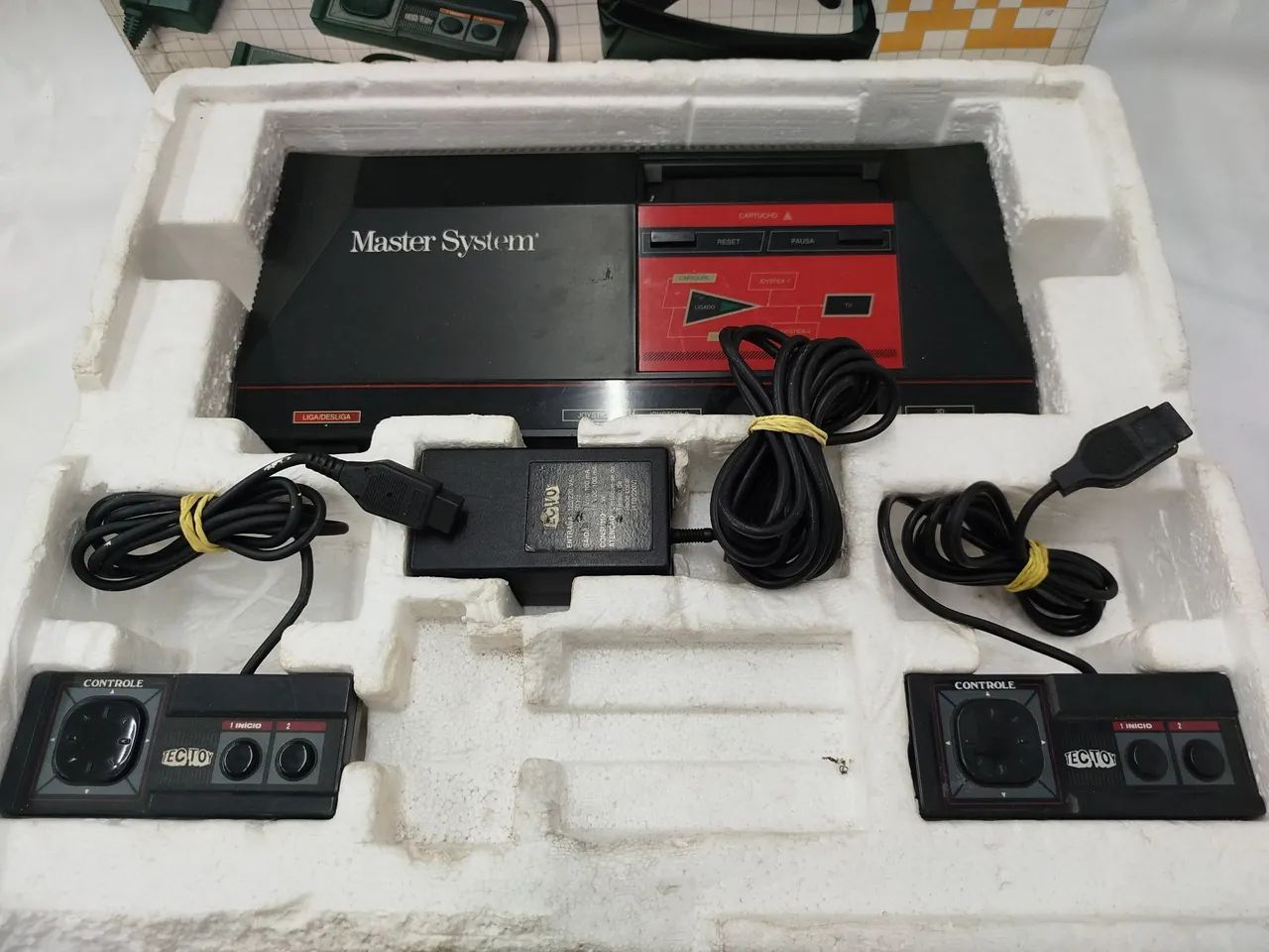Antigo vídeo game Máster system  completo  - Foto 2