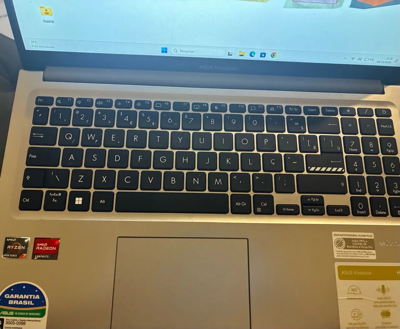 Notebook ASUS Vivobook 15,Ryzen 7 8,00 GB - Foto 2