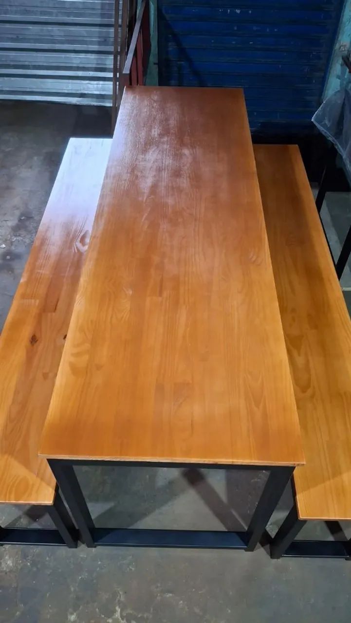 Mesa Industrial  de Madeira Pinus  - Foto 2