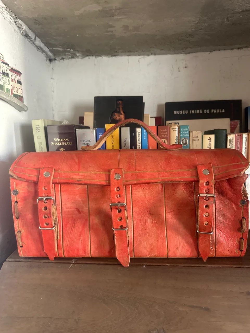 Bolsa de couro de vaca