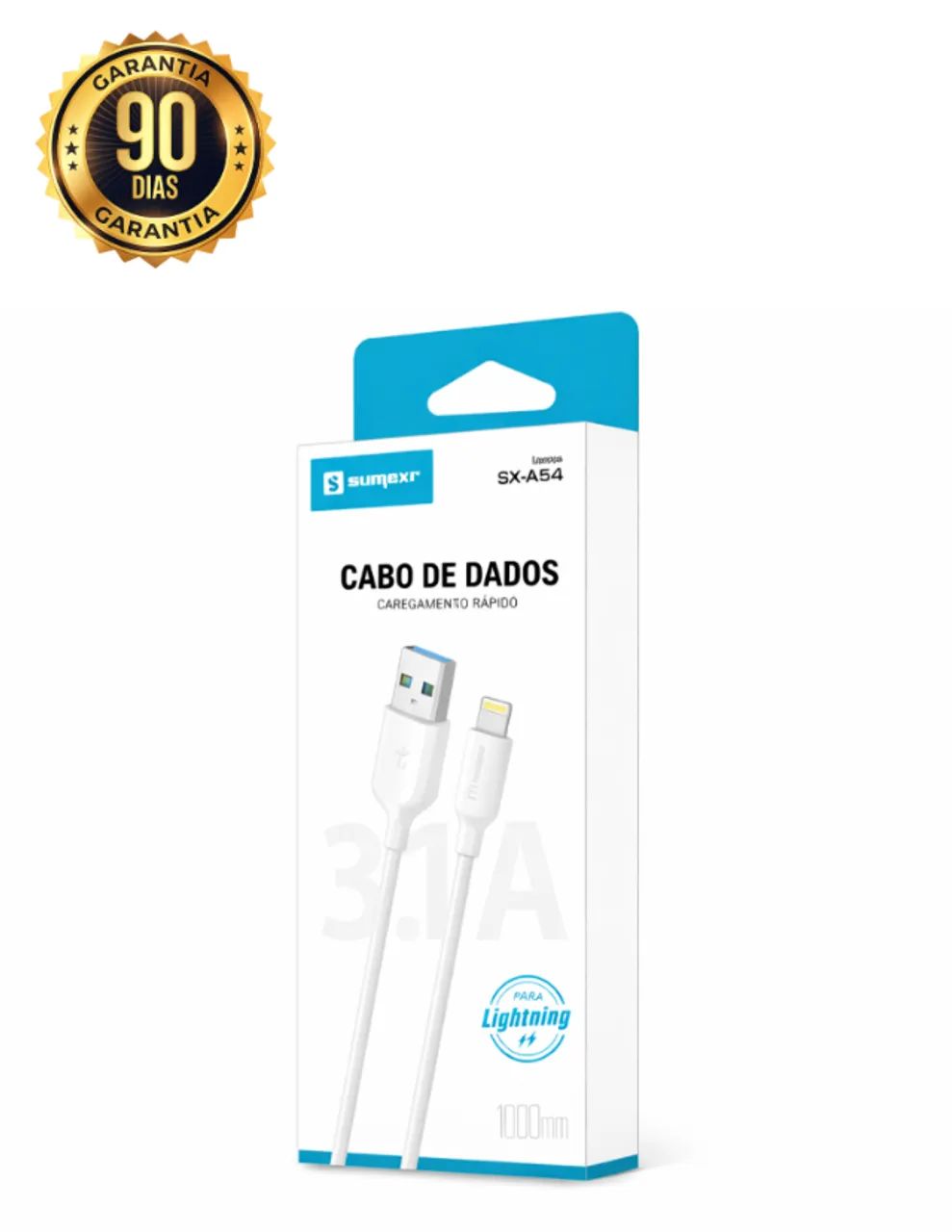 Cabo USB-C Sumexr Carregamento Turbo (lightning) - Foto 5