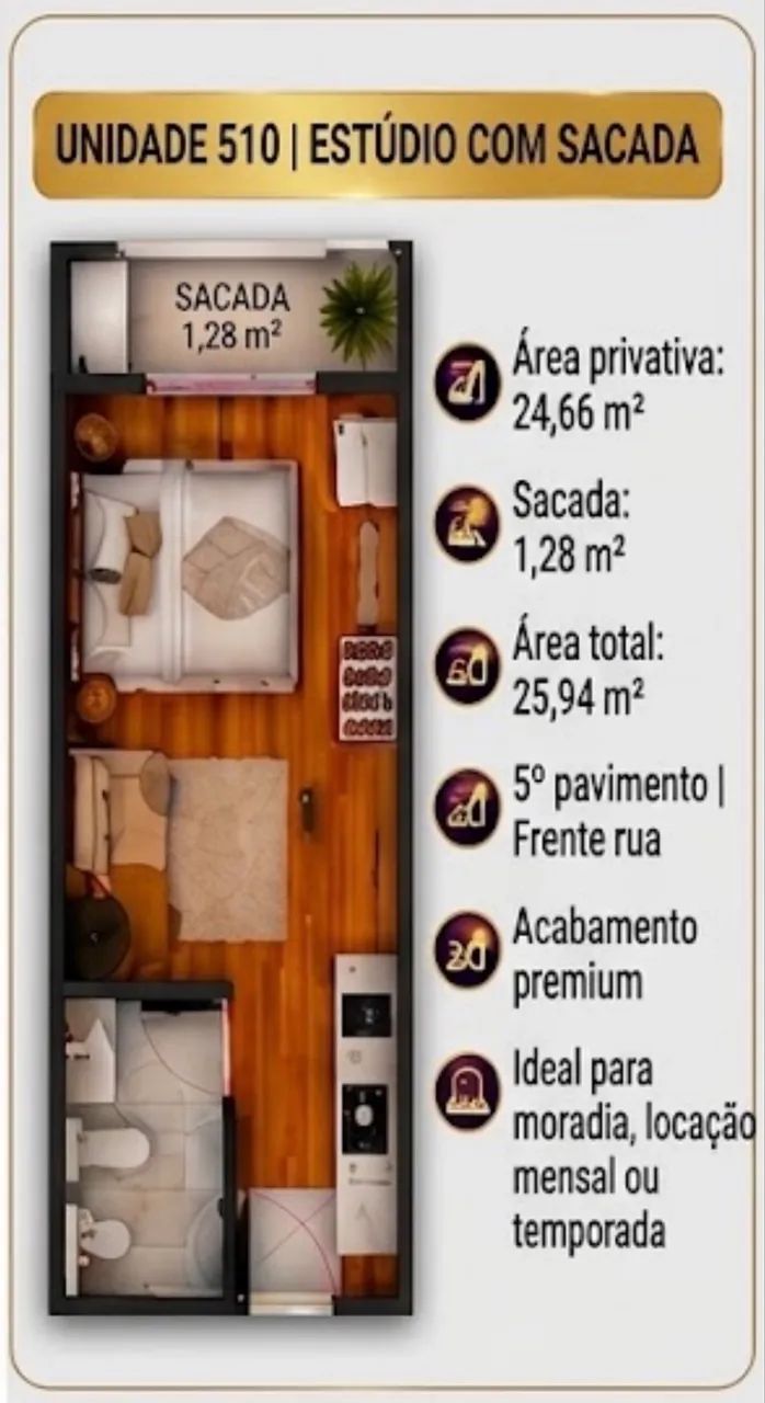 Vendo Studio em Santo Antônio de Lisboa | Florianópolis- SC | B7 Sunset Home - Foto 3