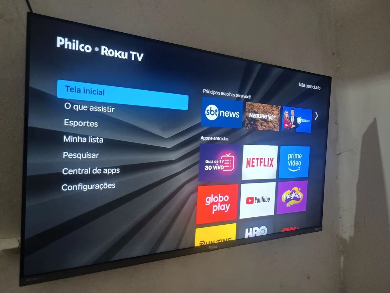Smart tv Philco roku 32 polegadas 