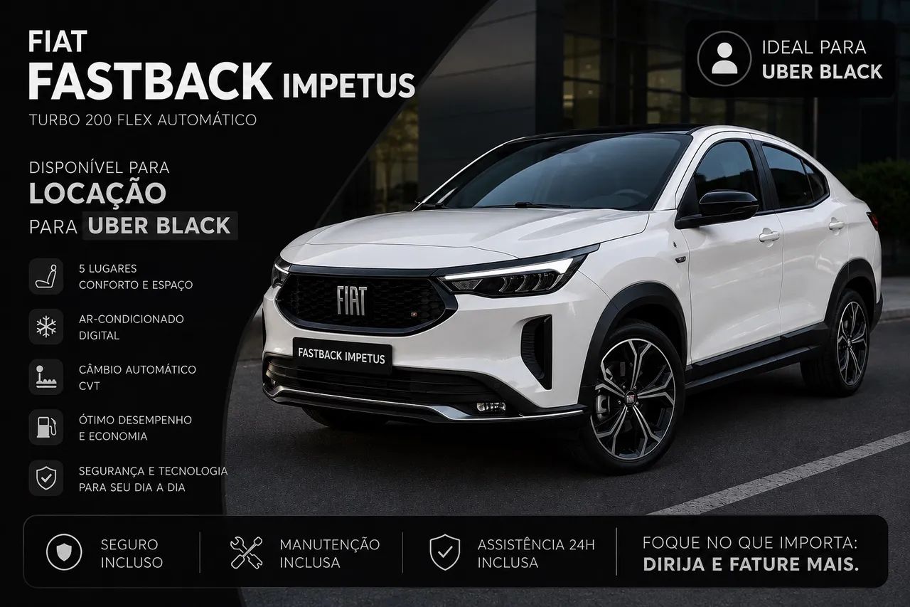 Fastback para Uber black/comfort