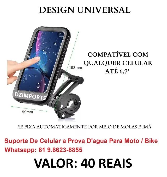 SUPORTE ´PARA CELULAR MOTO - Foto 5