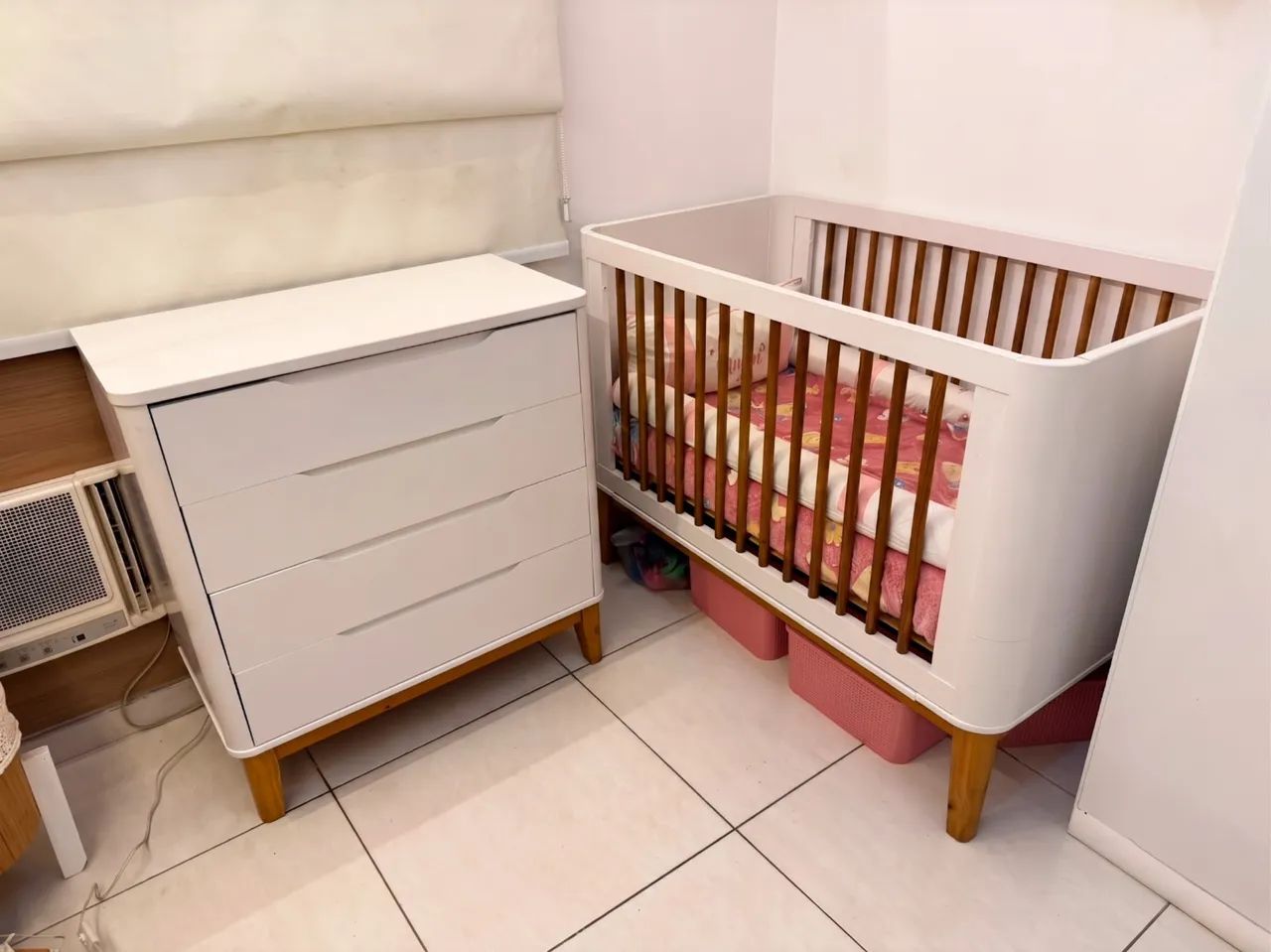 Berço Mini Cama e Cômoda infantil - Boom Classic