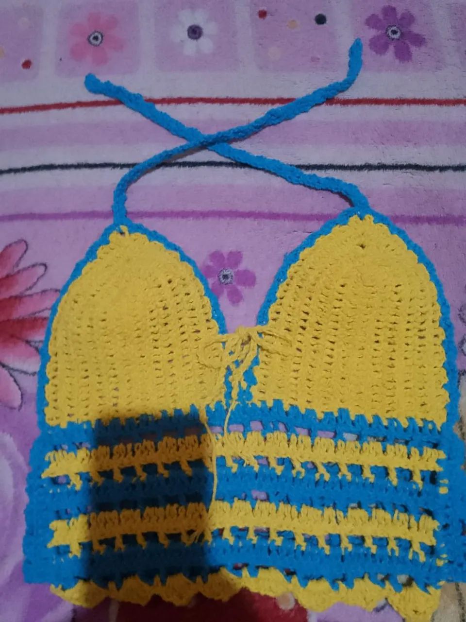 Cropped de crochê 