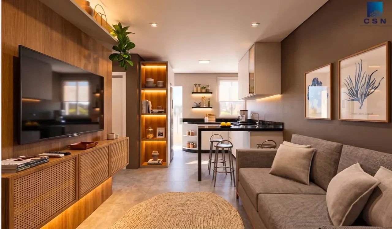 Cobertura com 3 quartos sendo 2 suíte 2 banheiros 1 vagas - Foto 3