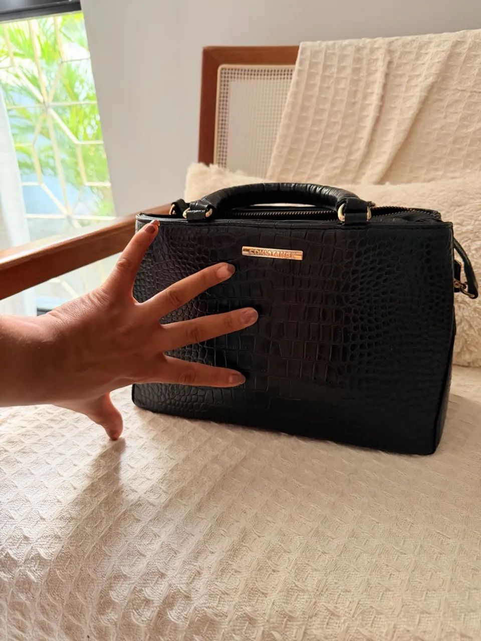 Bolsa de couro legítimo Constance  - Foto 3