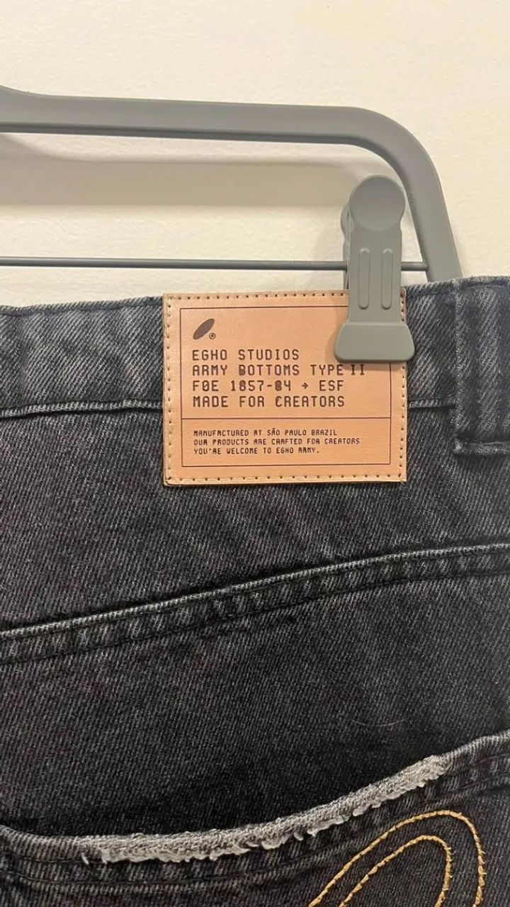 calça egho studios guerrilha denim - Foto 3