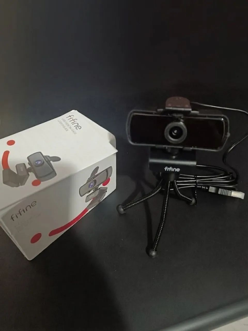 Webcam 2K Fifine K420 1440p com Microfone, Tripé e Tampa de Privacidade - Foto 2