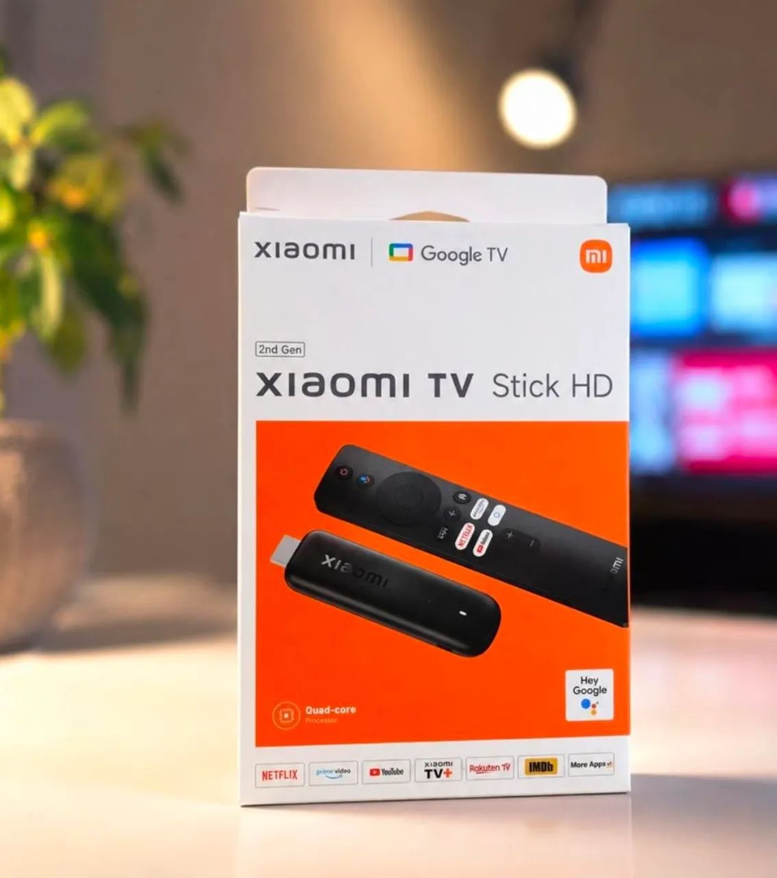 Xiaomi tv stick hd (2 geração), novo