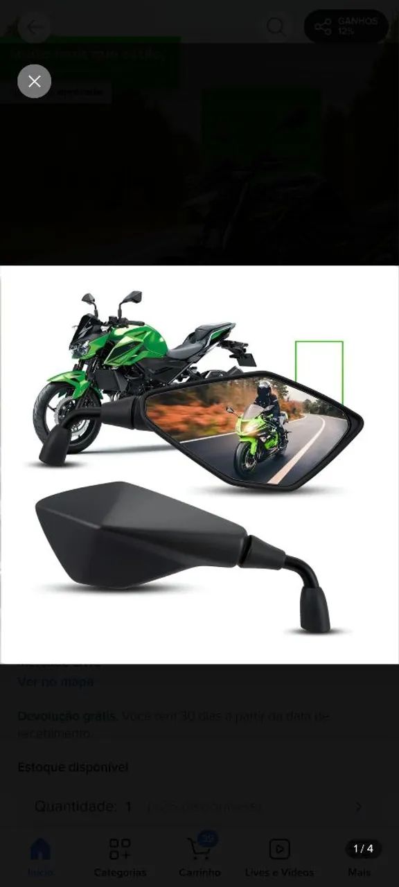 Retrovisor da Z-400