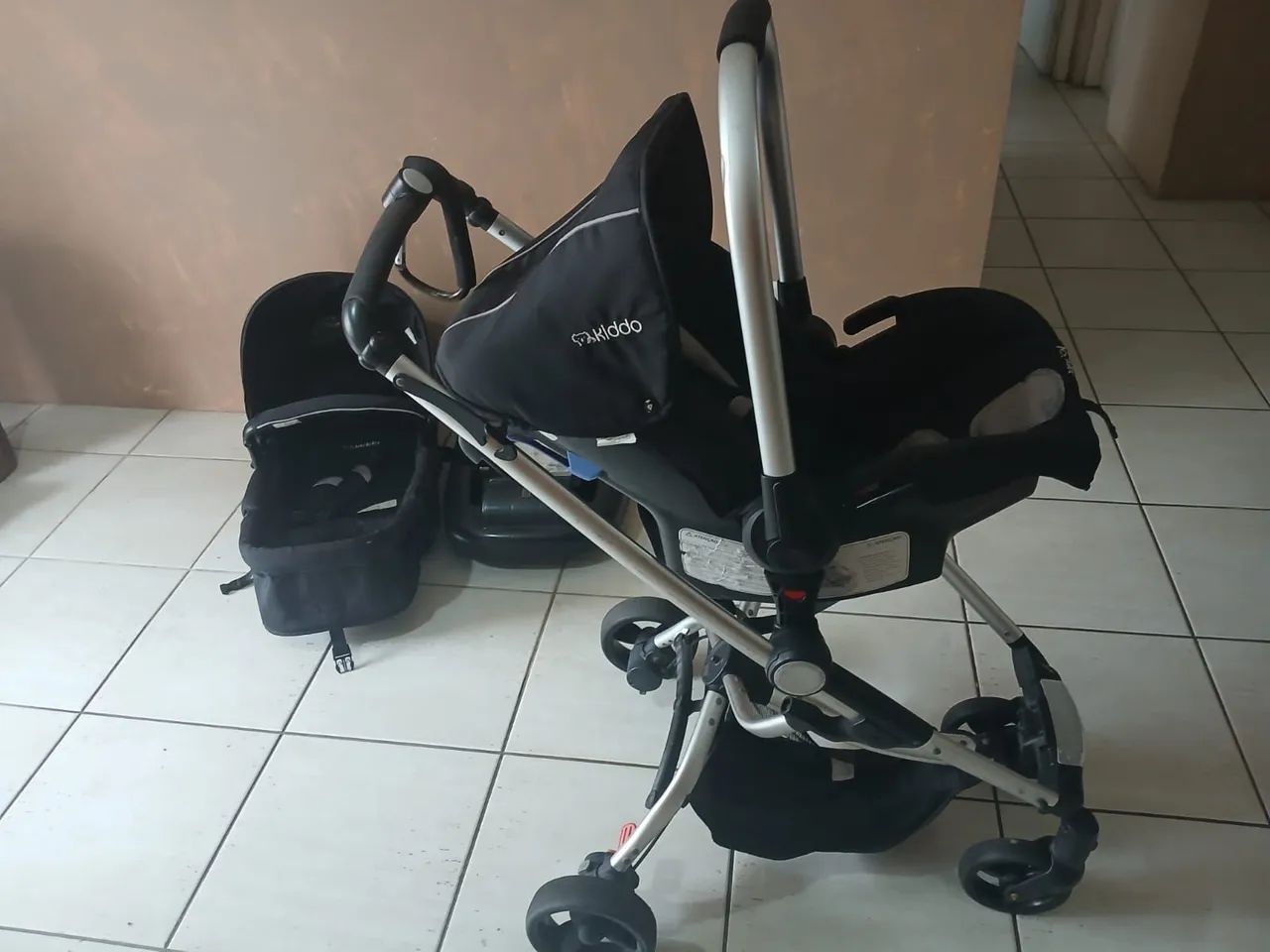 carrinho de bebê kiddo 3 em 1 - Foto 5