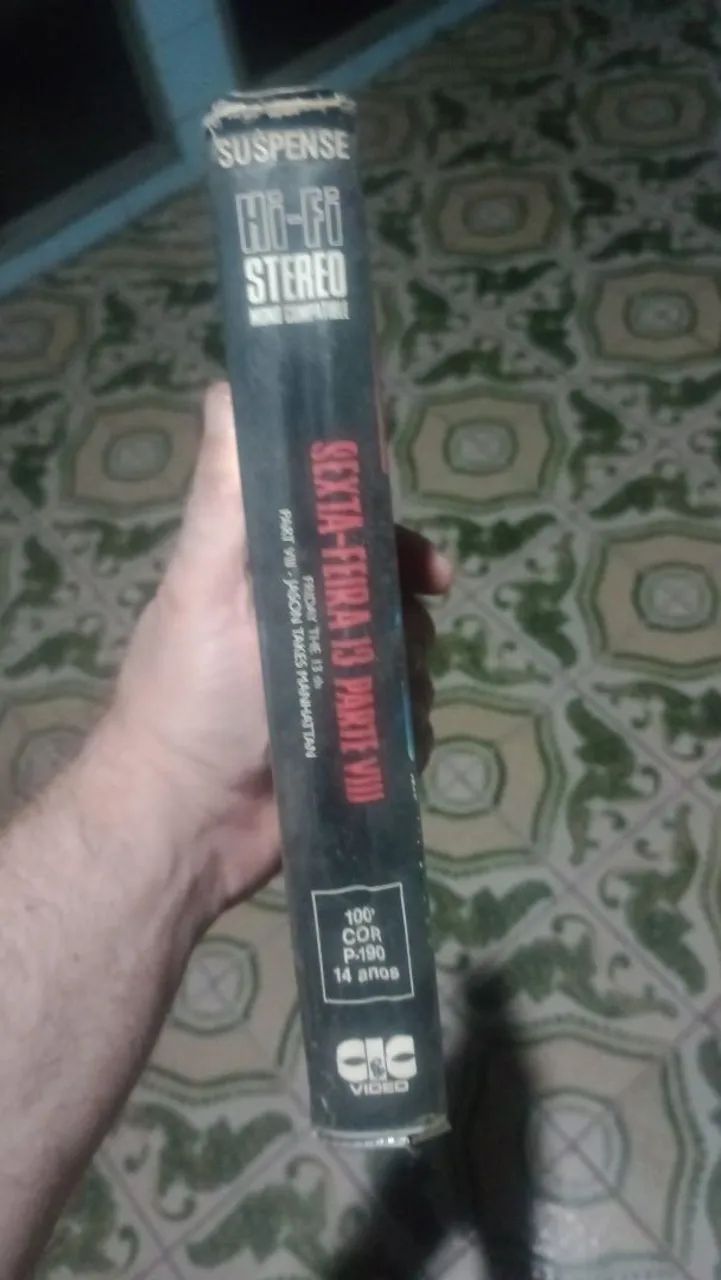 FITA VHS ORIGINAL Sexta Feira 13 Parte 8 Raridade Jason - DVD, Blu