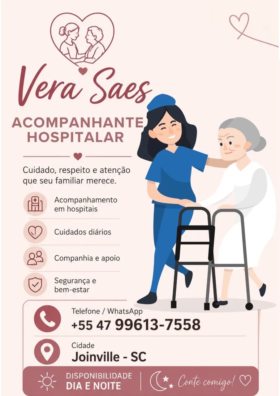 Acompanhante hospitalar/cuidadora 
