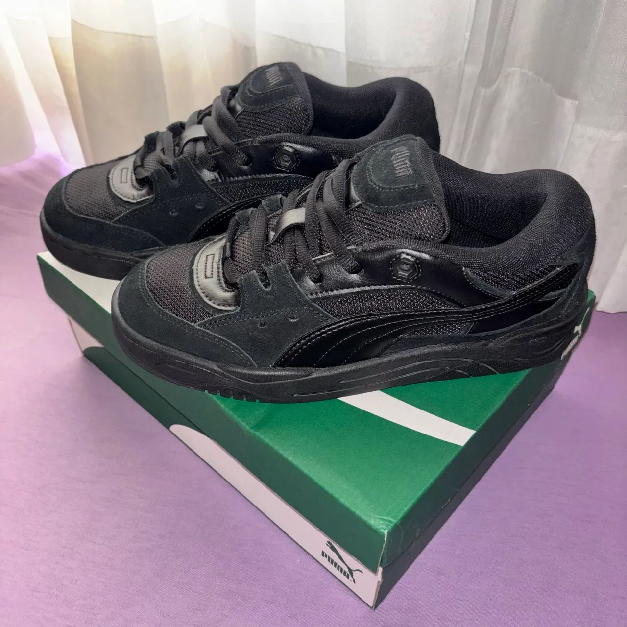 puma 180 preto original nº 39  usado 2x com caixa - Foto 2