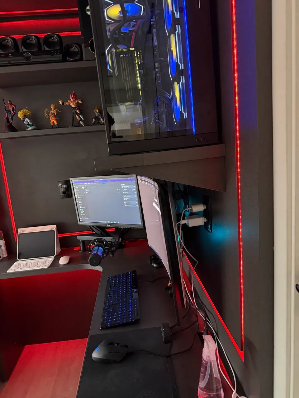 Móvel de escritório e computador planejado em L, com LED embutido - Foto 5