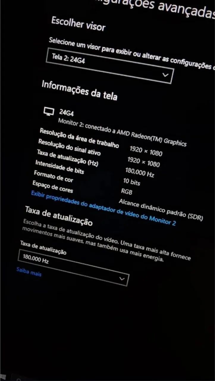 Monitor Gamer AOC 24 polegadas 180Hz, 0,5ms IPS, com Ajuste de Altura - Foto 2