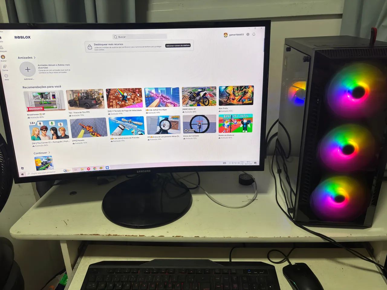 Pc gamer i3 | 8gb ddr4 | 240ssd | parcelamos - Foto 5
