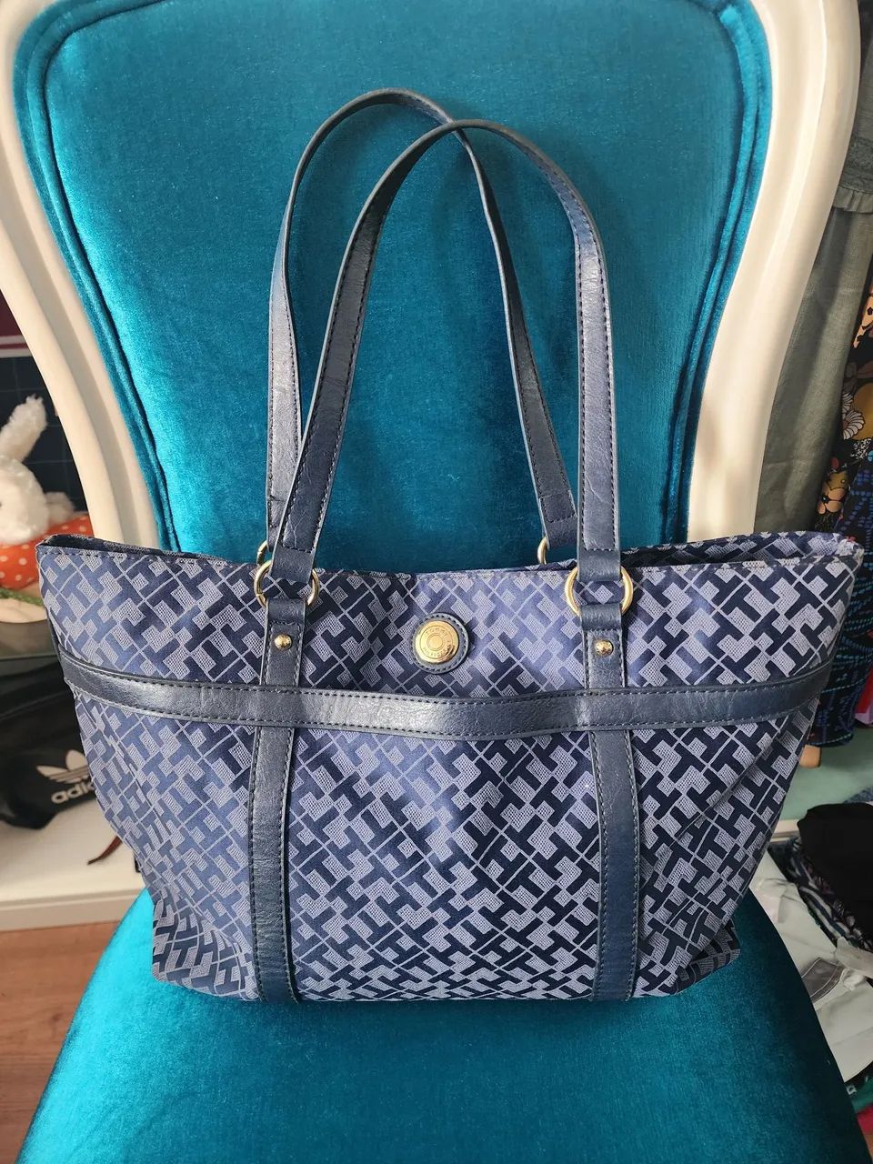 Bolsa tote Tommy Hilfiger azul - Foto 3