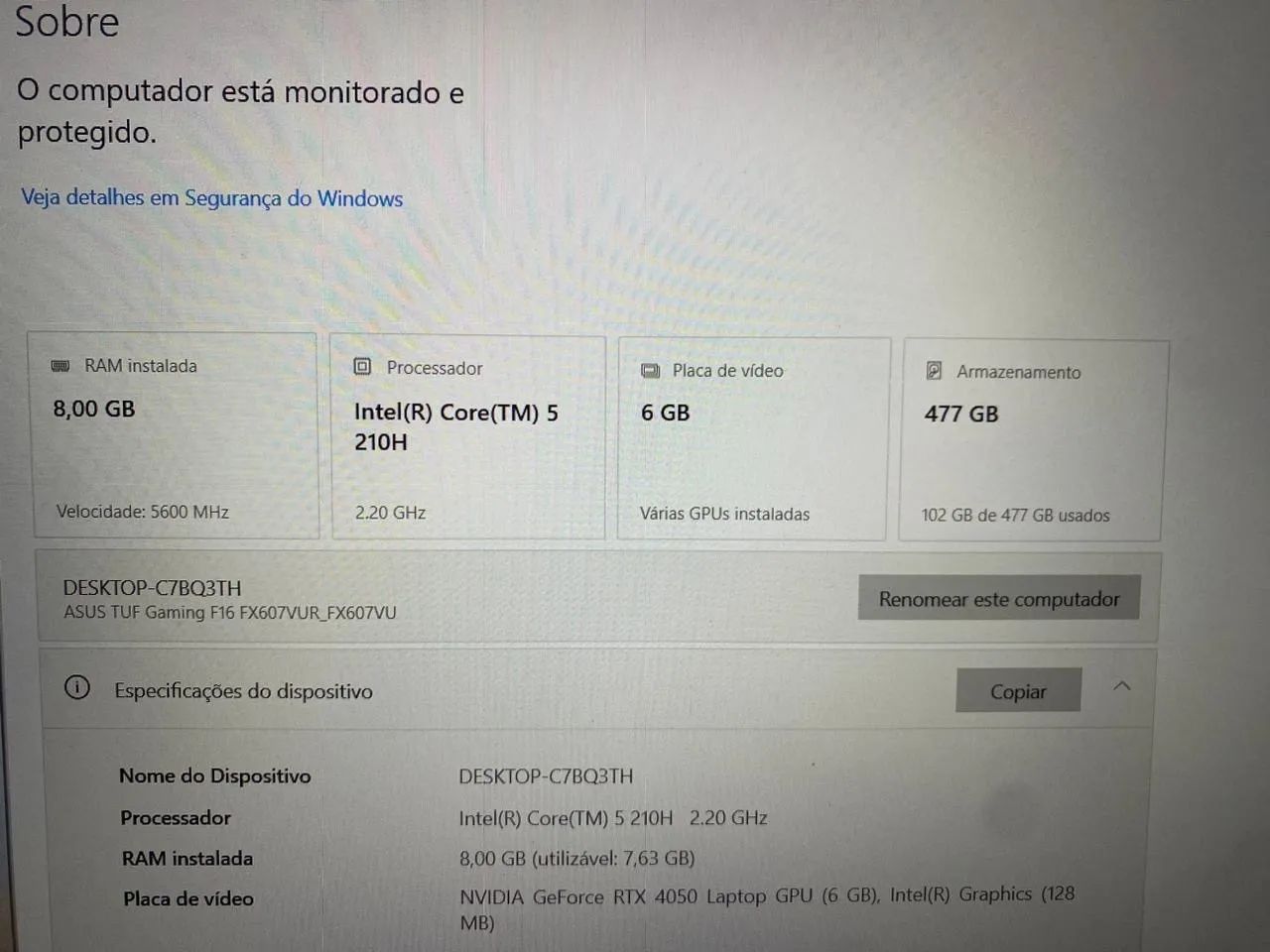 Vendo Notebook 