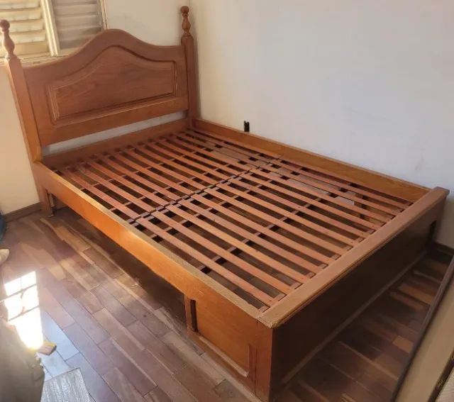 Cama de Casal em Cerejeira com Colchão Viscogel - Foto 5