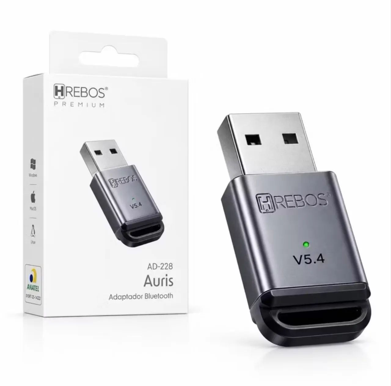 Adaptador Bluetooth USB 5.4 para PC Notebook Controle PS4 Fone Mouse Teclado