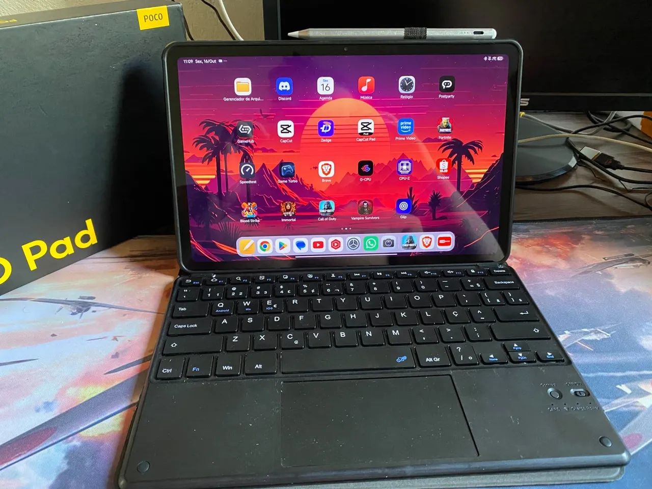 Tablet poco pad gamer  troco  256gb ram 8+8 tela 120hz tela 12.1 polegadas  - Foto 4