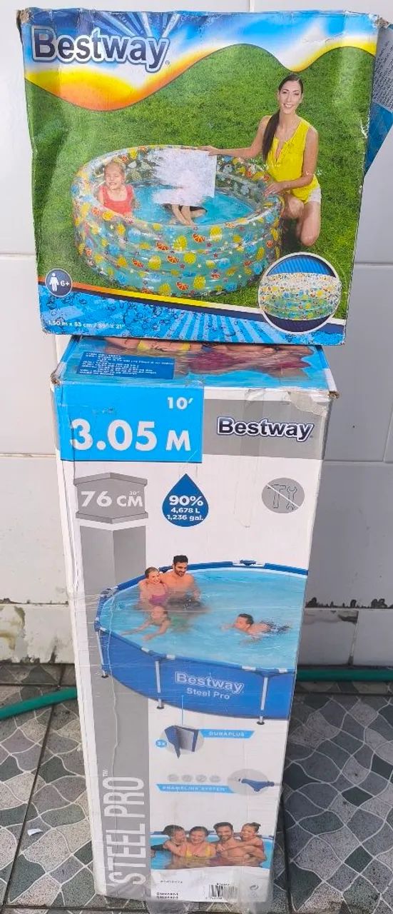 Kit 2 Piscinas. Adulto e infantil 