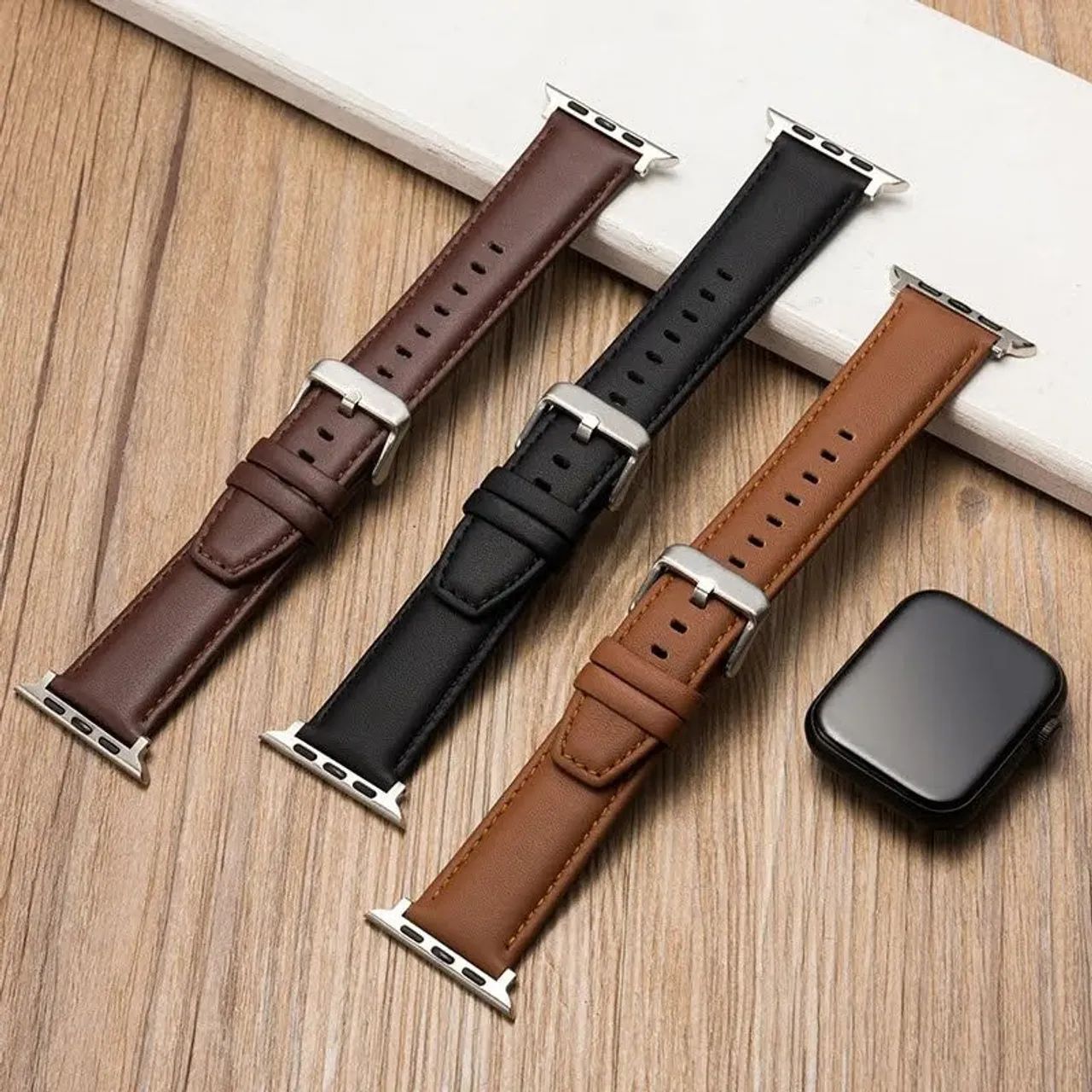 Pulseira para apple watch de couro  - Foto 4