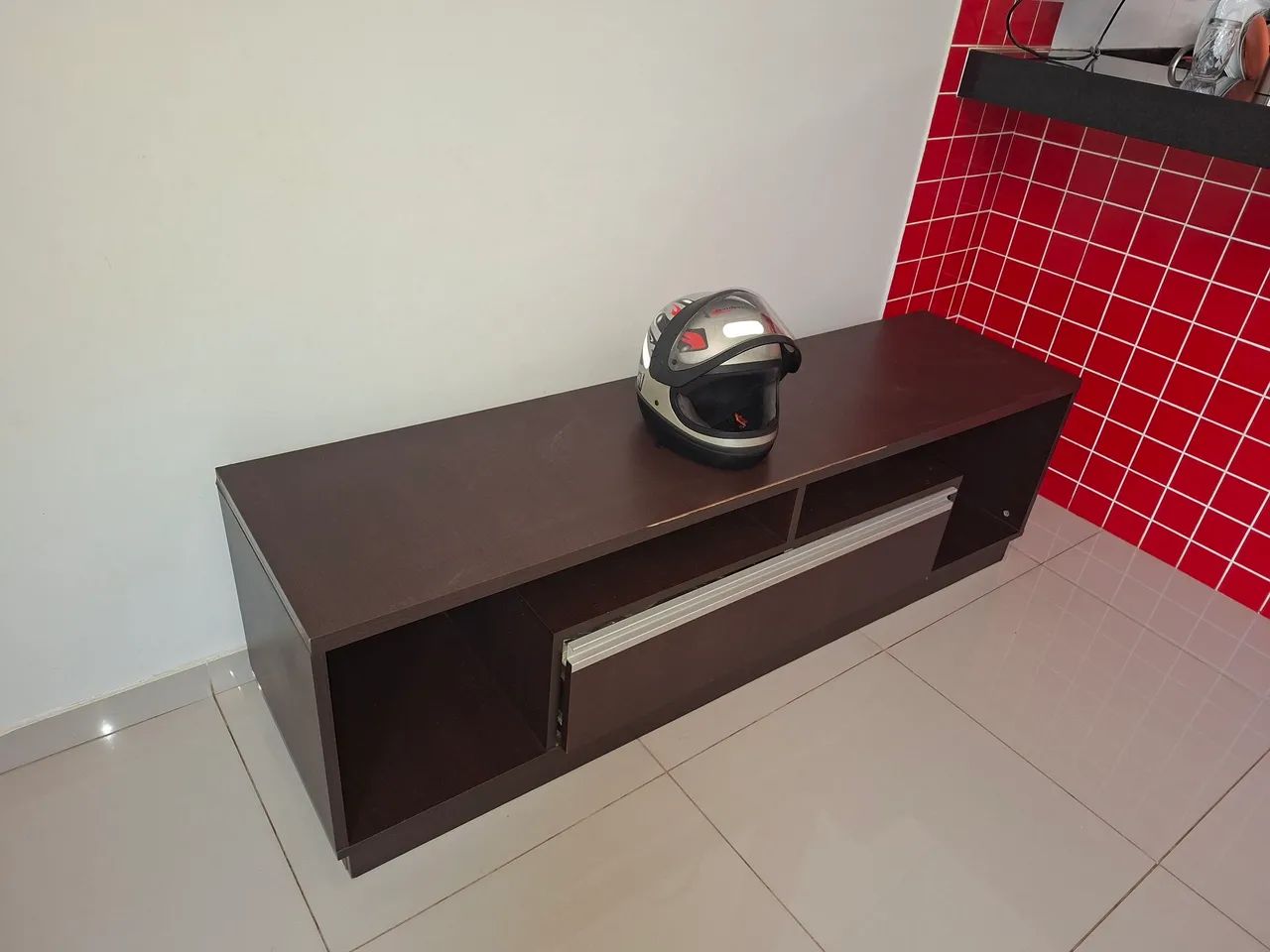 hack para sala madeira com gaveta - Foto 4