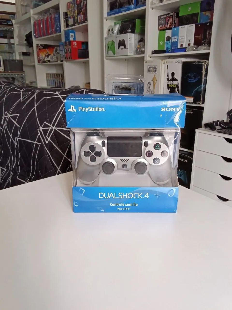 Vendo Controle Ps4 Prata Dragon Quest Semi novo