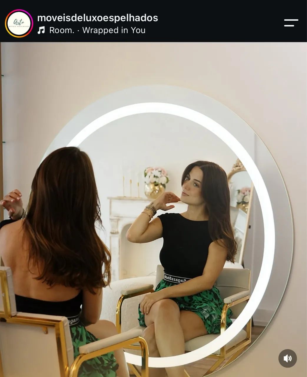 Espelho com led 
