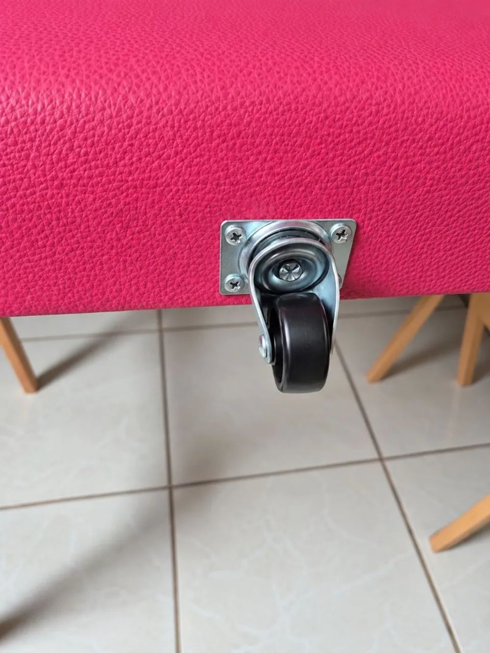 Maca portátil dobrável rosa - Foto 3