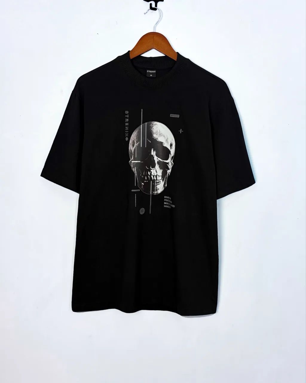 camiseta oversized preta 