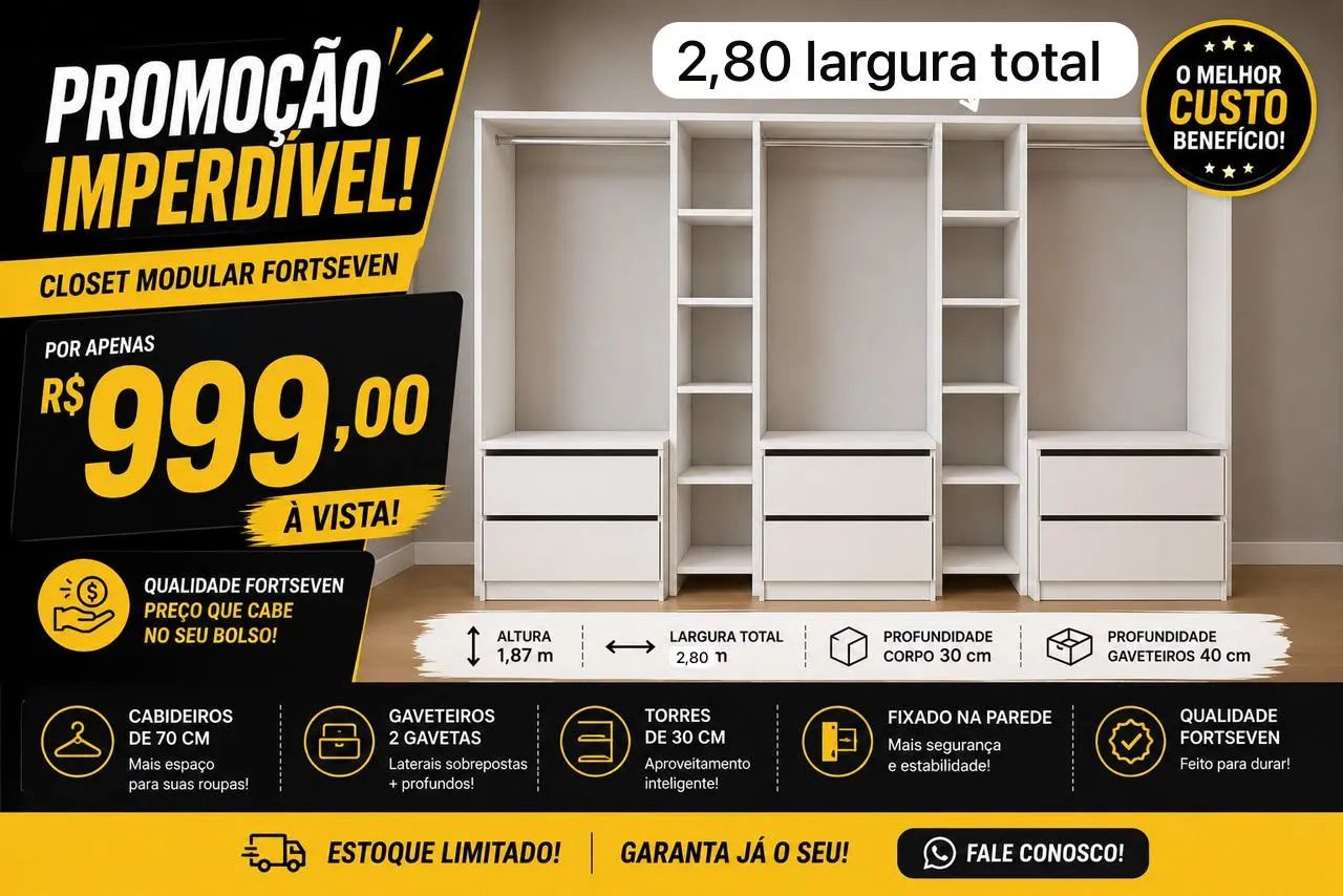 Closet modular mdf 