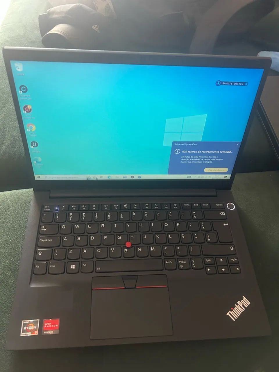 Notebook Lenovo thinkpad Ryzen 5 16gb ram ssd256gigas 