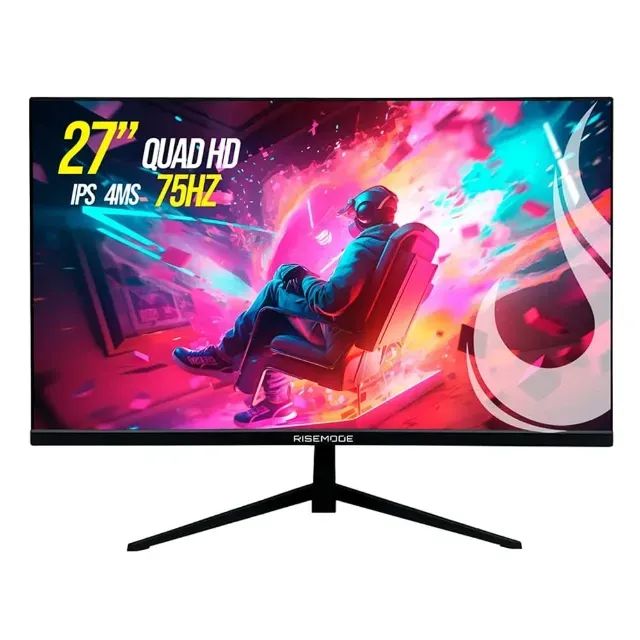 Monitor Gamer, 27 Polegadas, QHD/2K, 75hz, FreeSync, HDR, FreeSync, HDMI e Dysplay-port - Foto 4