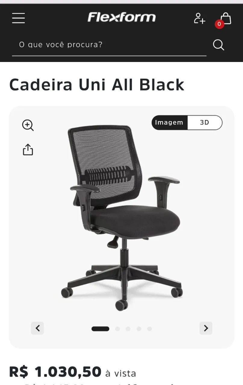 Cadeira de escritório Uni (Flexform) - Foto 5
