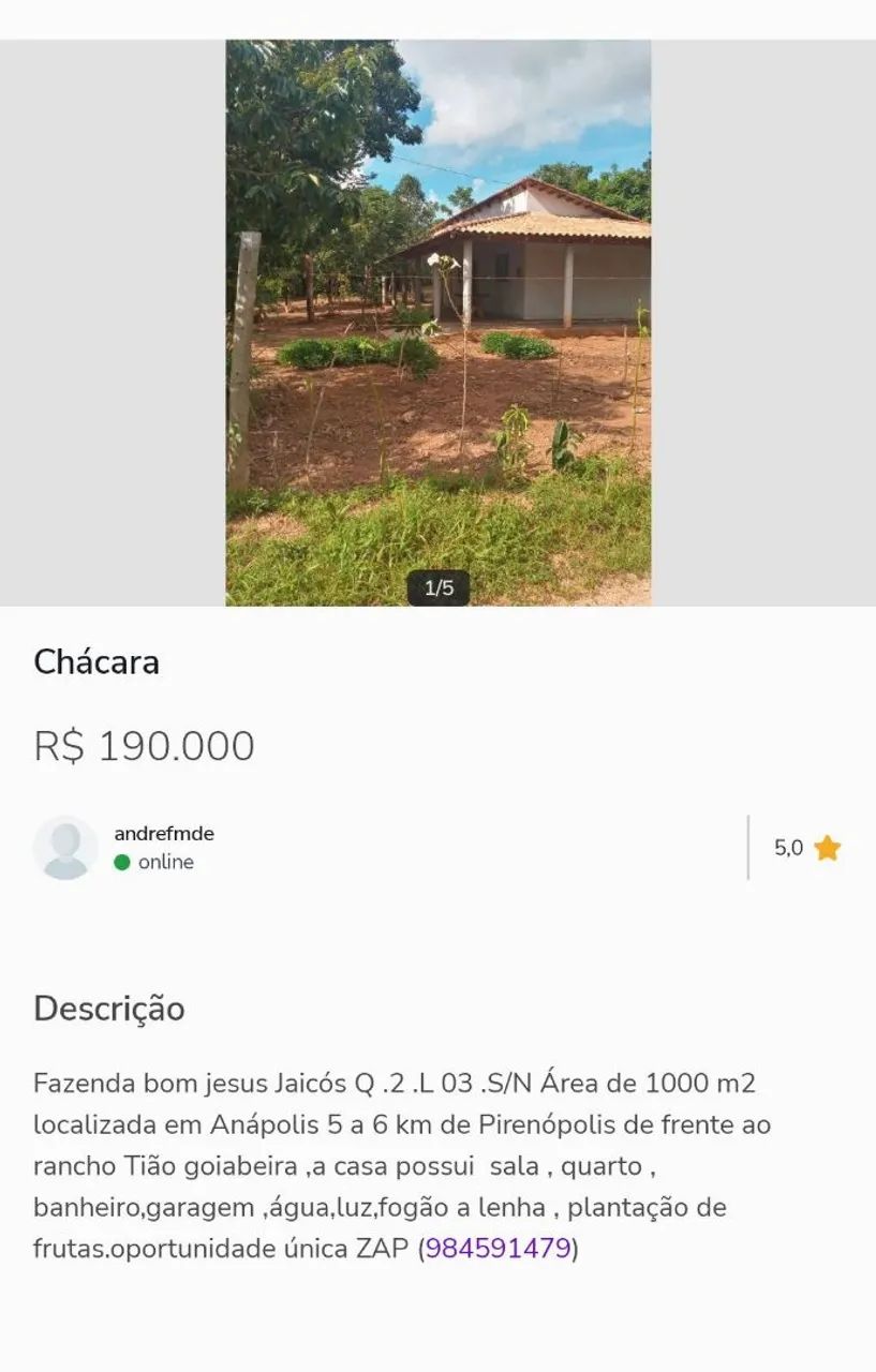 Chácara bom jesus jeicos