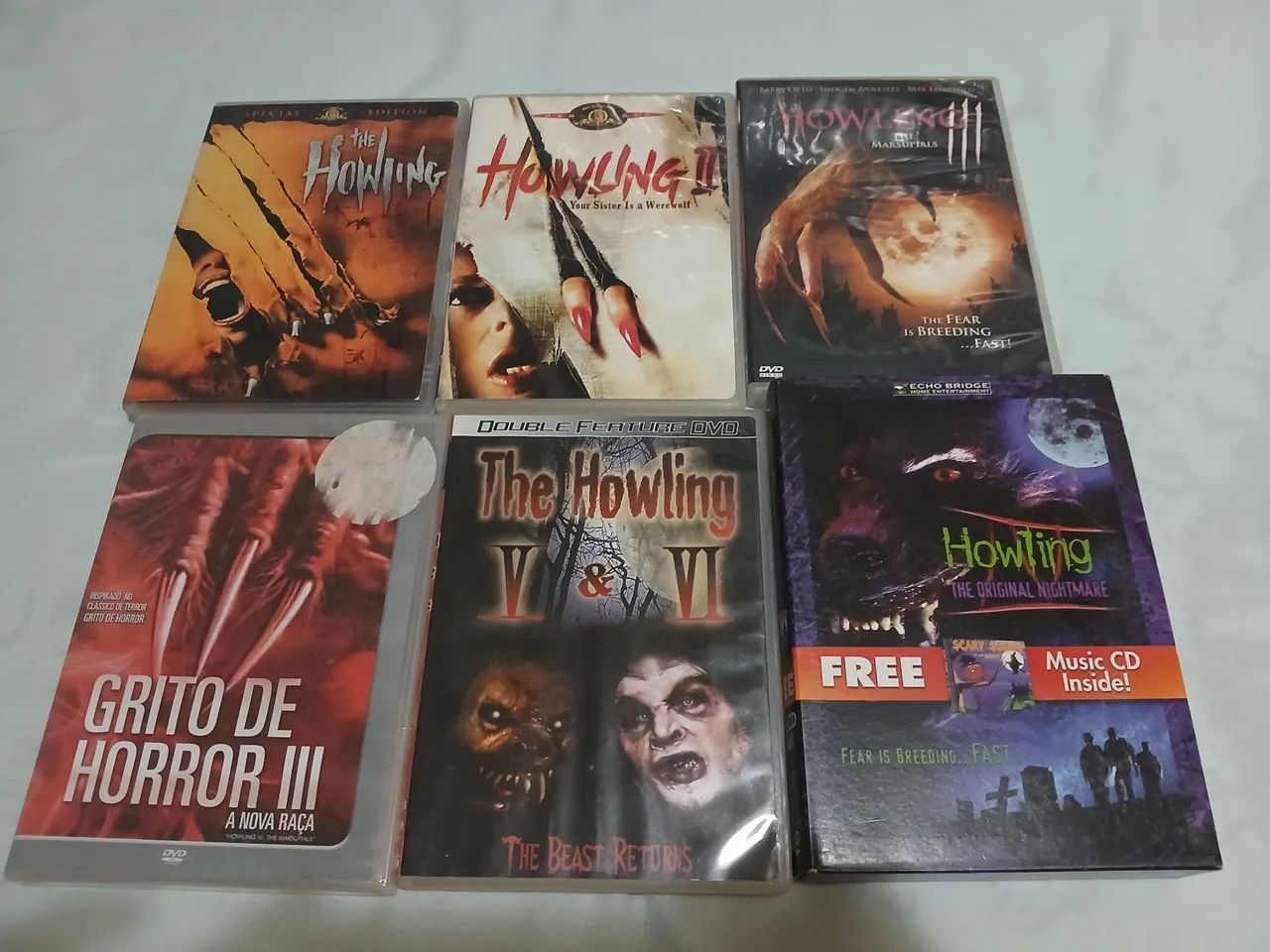 Dvd coleçao howling grito de horror importados e nacionais