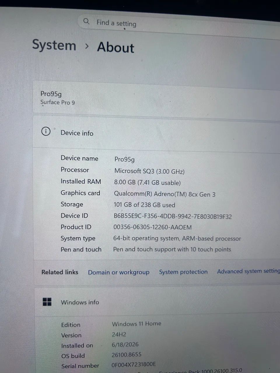 Surface Pro 9 SQ3 5g 8 Ram 256 SSD - Foto 5