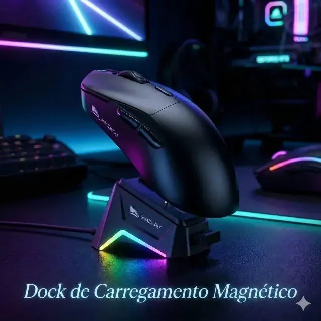 Mouse Sem Fio Smailwolf M3 Tri Mode 2.4g Bluetooth - Foto 4