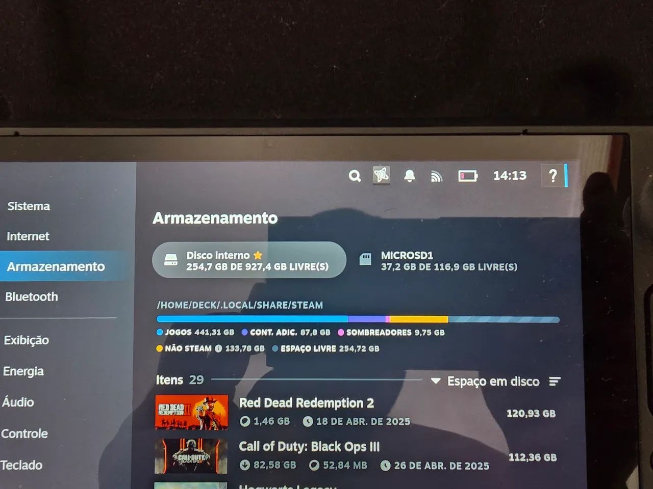 Steam Deck LCD com SSD 1TB + MicroSD 128GB | 1,1TB Total - Foto 2