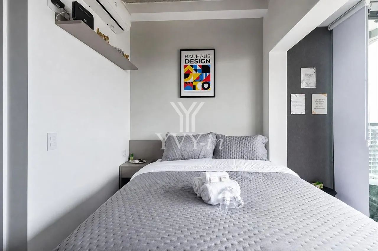 Studio moderno com varanda e vista privilegiada| Paraíso - Foto 3