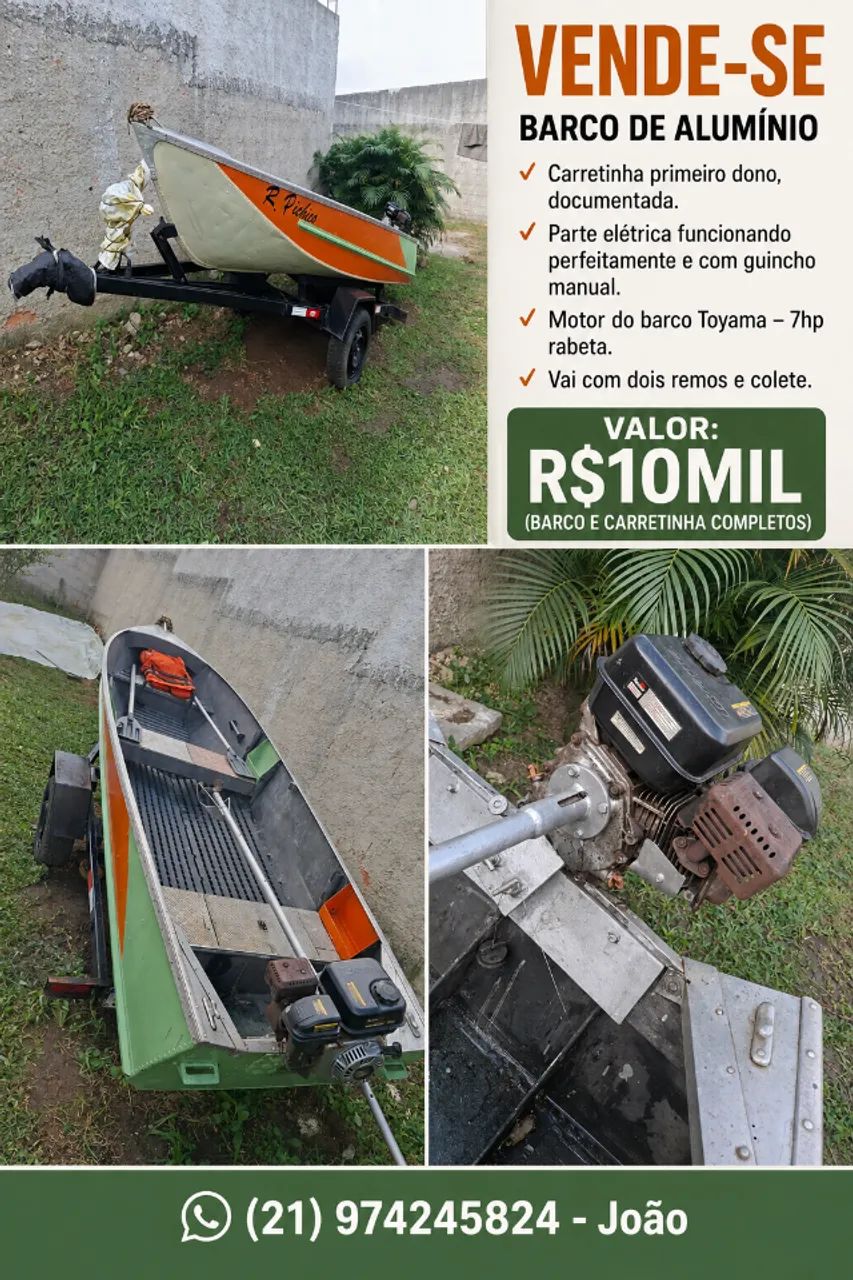 Barco alumínio 