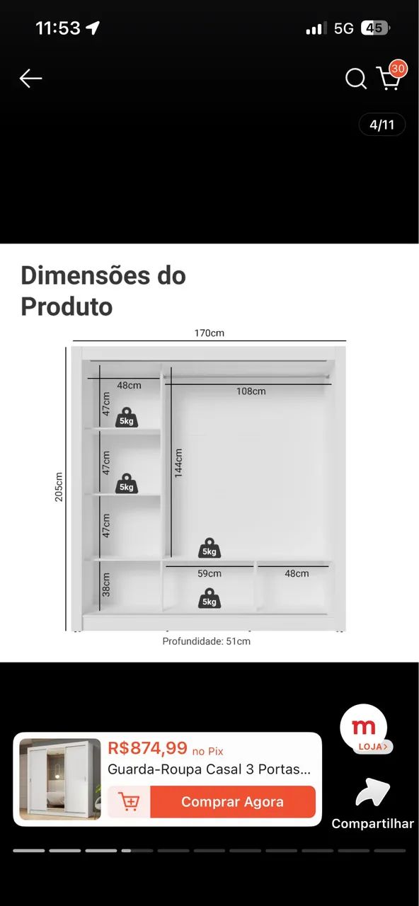 Guarda roupa  - Foto 4