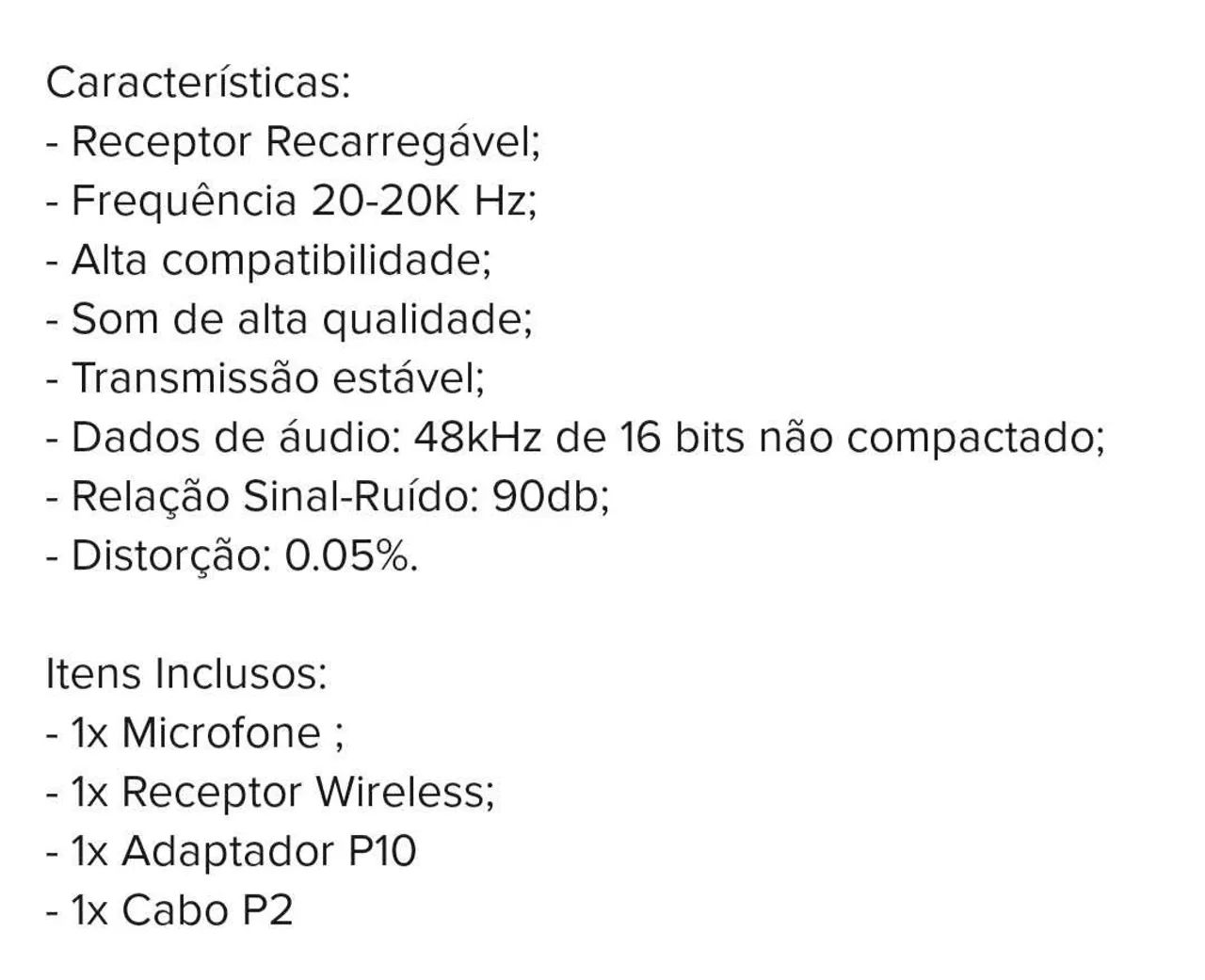 Microfone sem fio pouquíssimo uso com receptor  - Foto 3